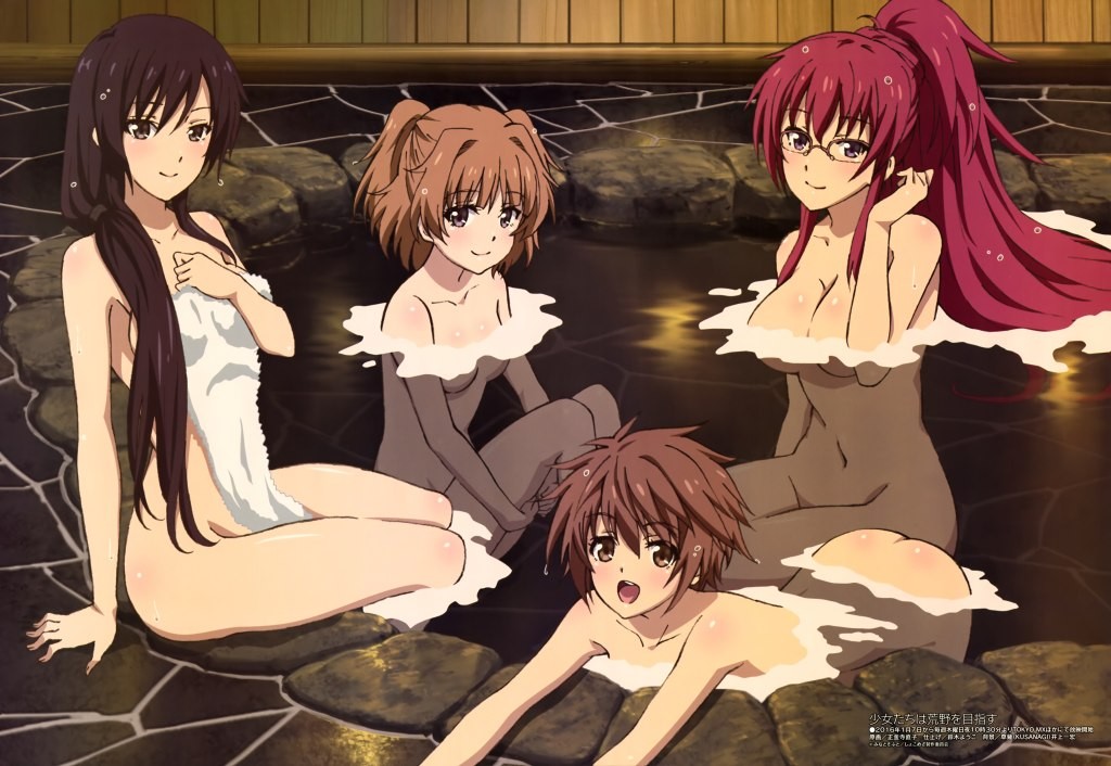 Megami-Magazine-February-2016-anime-poster-shoujo-tachi-wa-kouya-wo-mezasu