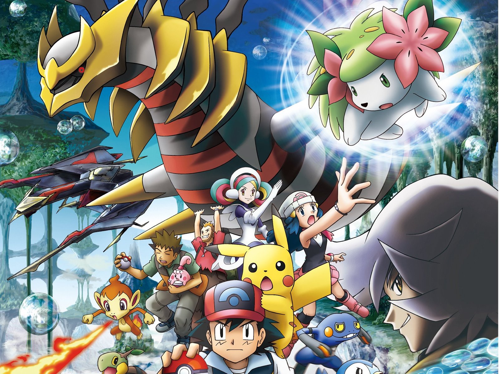 Pokemon Diamond Pearl Giratina To Sora No Hanataba Sheimi Anime Vietsub Ani4u Org